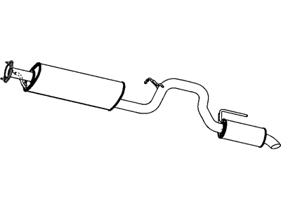 Mopar 52109807AG Exhaust Muffler