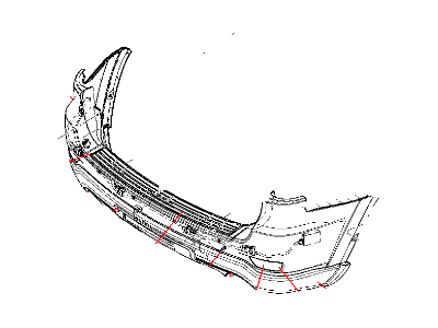 2012 Jeep Grand Cherokee Bumper - 68157469AB