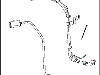 2015 Jeep Wrangler Fuel Filler Neck - 4721290AR