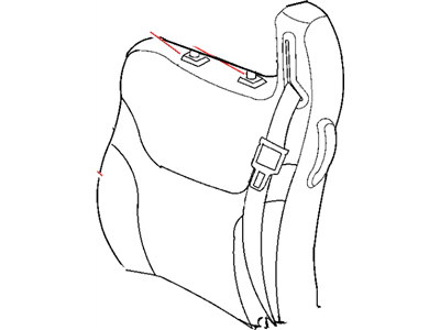 Mopar ZF121L2AA Front Seat Back Cover