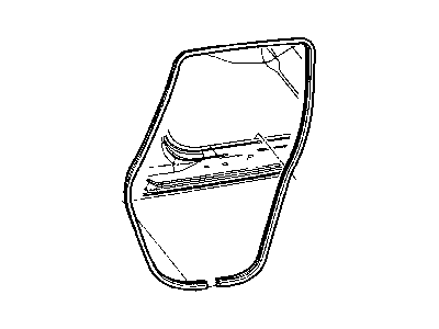 Mopar XW44XXXAA WEATHERSTRIP-Rear Door Opening