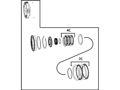 Mopar 4799498AC RETAINER-Transmission 2ND And 4TH Cl