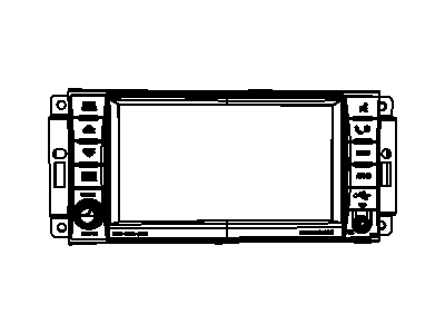 Mopar 5064243AG Radio-AM/FM/DVD/HDD/MP3/REAR Camera