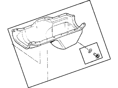 1995 Jeep Cherokee Oil Pan - 53020560