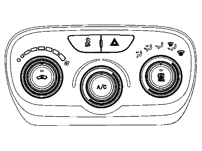 Mopar 1TQ77DX9AC Air Conditioner And Heater Control