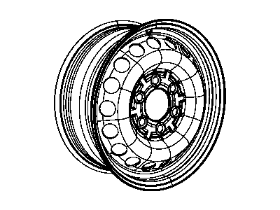 Mopar 1VB07P01AA Steel Wheel