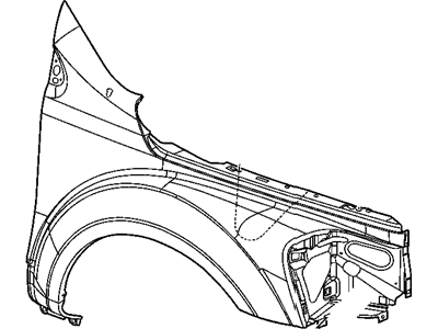 Chrysler Aspen Fender - 68003356AA