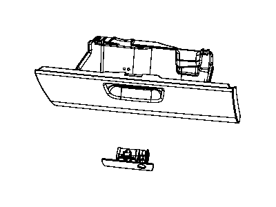 2008 Jeep Commander Glove Box - 1EJ321DVAE