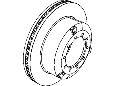 Mopar 2AMV3843AB Rear Brake Rotor