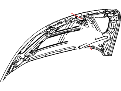 2005 Dodge Dakota Hood - 55359276AC