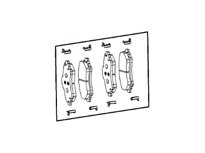 Mopar 68144163AA Front Disc Brake Pad Kit