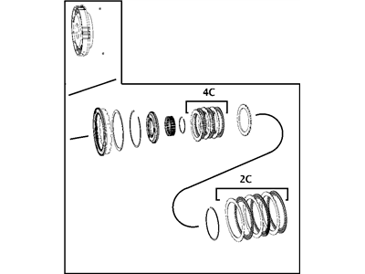 Mopar 68263852AA RETAINER-Transmission 2ND And 4TH Cl