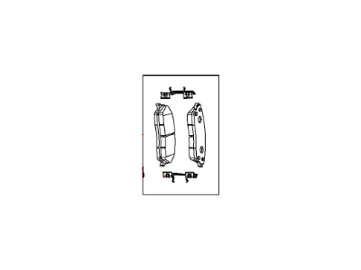 Mopar 5174001AC Front Disc Brake Pad Kit