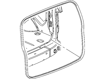 Mopar 55369134AD WEATHERSTRIP-LIFTGATE Opening