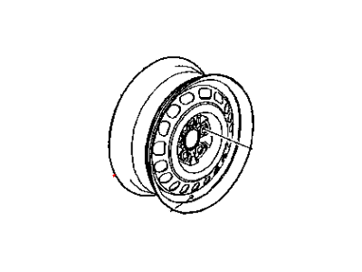 Mopar 5272864AA Steel Wheel