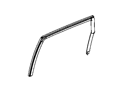 Mopar 4724778AC WEATHERSTRIP-Rear Door Glass Run