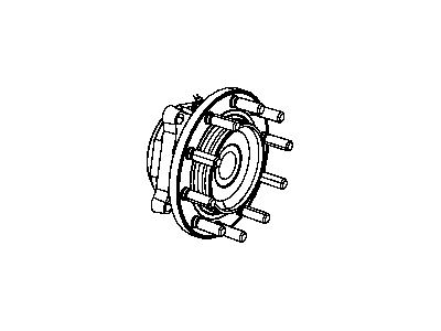 Mopar 52132000AC Front Brake Hub And Bearing