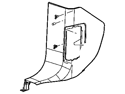 Mopar 5HM93BD5AC Panel-COWL Side Trim