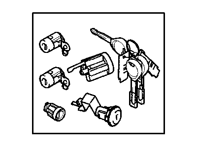 Mopar MR990840 Key-Key Set