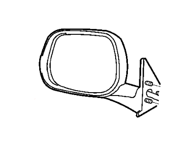 Mopar 55076744AG Outside Rear View Mirror