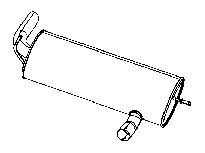 Mopar 52060376AD Exhaust Muffler And Tailpipe