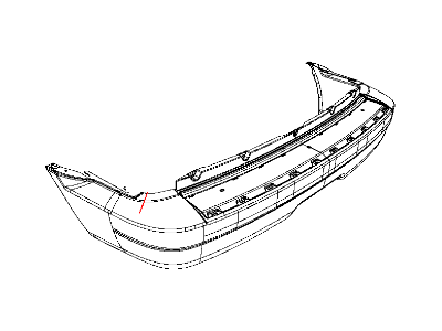 Mopar 68002926AA Rear Bumper Cover