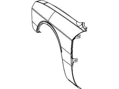 Mopar 4816165AF Fender-Front