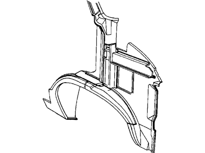 Mopar 55347127AF WHEEL/HOUSE-Front Inner