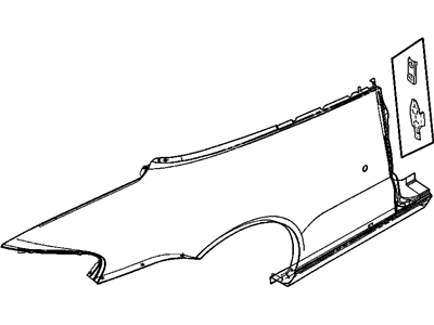 Mopar 4878367AE Quarter Panel-Quarter