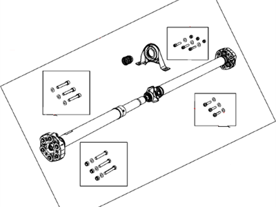 Mopar 52123950AA Rear Drive Shaft