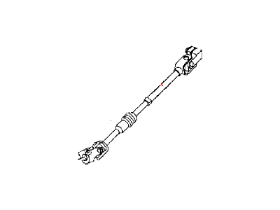 2000 Jeep Wrangler Steering Shaft - 52080012AF