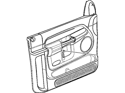 Mopar 5JM941L5AA Panel-Front Door Trim