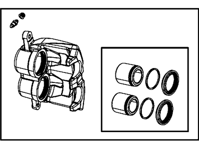 Ram Brake Caliper - 68157611AA