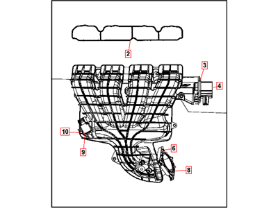 Dodge Journey Intake Manifold - 4884495AH