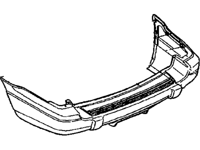 Mopar 5EU81HS5 Rear Bumper Cover Assembly