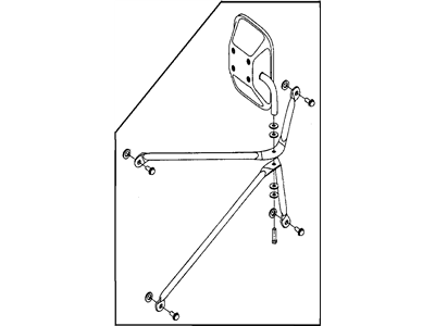 Mopar 55074917 Stainless Outside Mirror Kit Truck