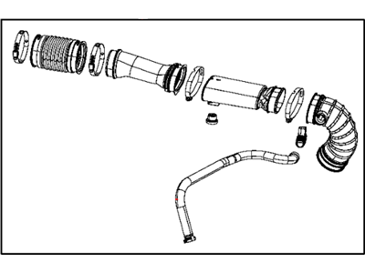 2014 Ram 1500 Air Duct - 68164051AB