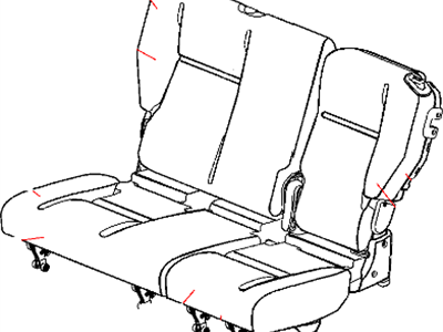 Mopar 1QL831D5AA Rear Seat Back Cover