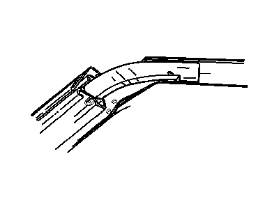 Mopar 4724330AD RETAINER-WEATHERSTRIP