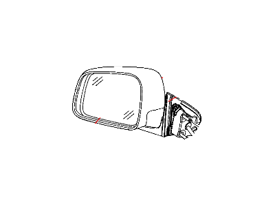 Mopar 5SH44KBUAB Outside Rear View Mirror