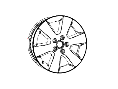 Mopar 1EK85PAKAB Aluminum Wheel