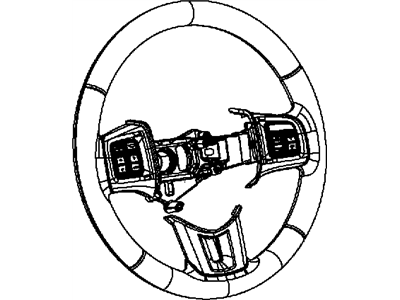 Dodge Steering Wheel - 1UQ45DX9AA