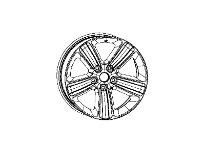 Mopar 1UB18RXFAA Aluminum Wheel