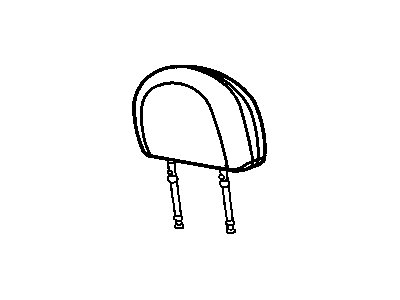 Mopar XU081DBAA HEADREST-Rear