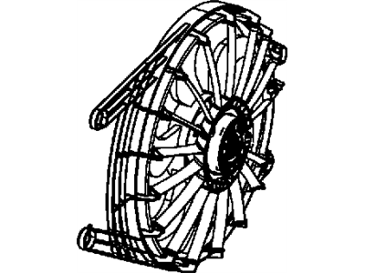 2009 Jeep Wrangler Fan Shroud - 68039598AA