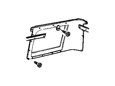 Mopar 5FU98XT5AJ Panel-Side Cargo Door Trim