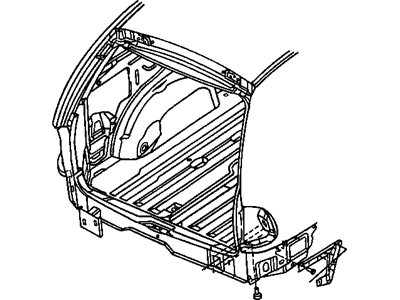 Mopar 4676343 Bracket-Rear FASCIA To APERT (LWB)