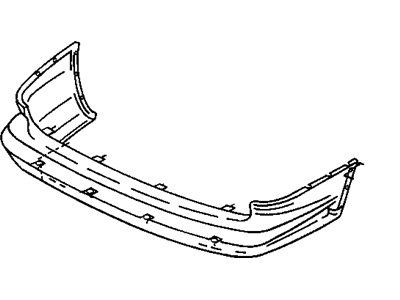 Mopar 4857198AA Rear Bumper Cover