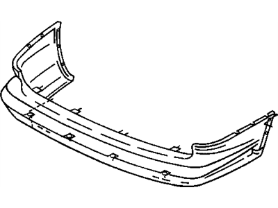 Mopar GN05SJ3 Rear Bumper Cover