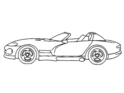 Mopar GC53MGR Decal-Viper RT/10 Hood